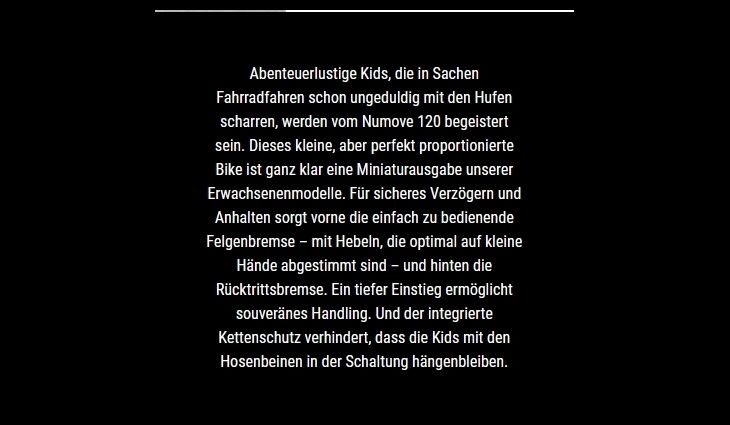 CUBE MTB Numove 120 Rücktritt 92-104cm 5kg