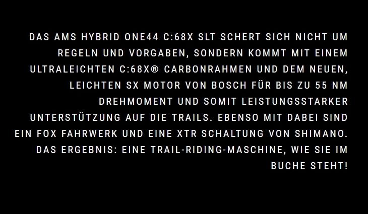 CUBE AMS Hybrid ONE44 C:68 X SLT M SX400 2025
