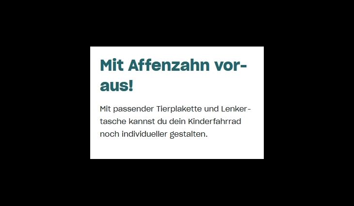 Affenzahn Kinderrad 16 Zoll Panther ab 4 Jahrre 105+115cm