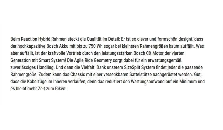 CUBE Reaction Hybrid ONE XL 750 CX750 2023