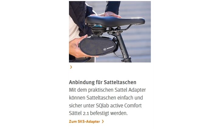 SQlab Sattel 602-16 M-D active 2.1 50kg mittlere Strecke