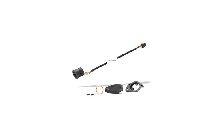 BOSCH Kit Ladebuchse PowerTube, inkl. Kabel 340 mm